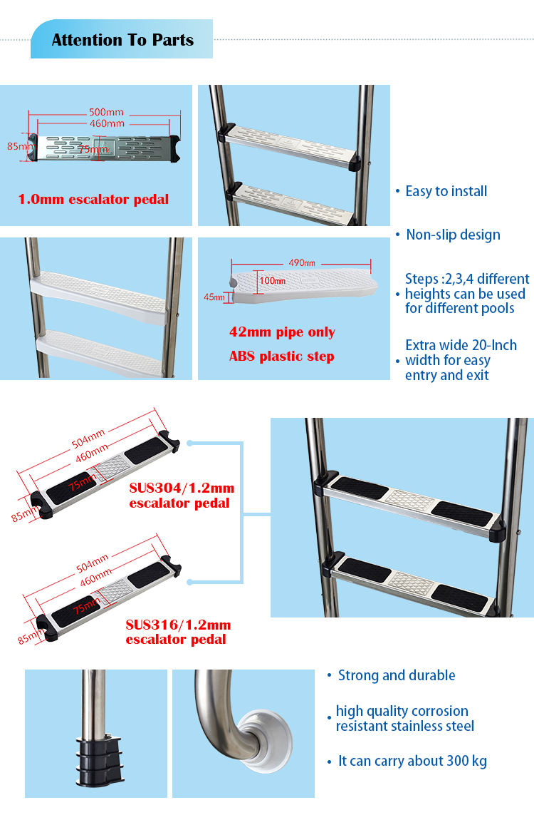 Pool Ladder Inground Swimming Pool Ladders With Stainless Steel Design Inground Pool Ladder Guards