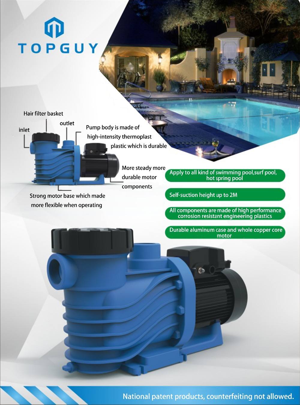 water pump pool