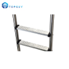 Factory price stainless steel double sided plastic steps ladder for swimming pool