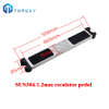Factory price stainless steel double sided plastic steps ladder for swimming pool