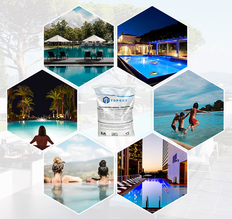 Crystal Glass Sand Filter Media