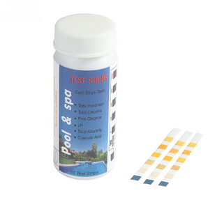 6 in 1 Test Strips: Test Total Hardness, Total Chlorine,free Chlorine,PH, Total Alkalinity And Cyanuricacid