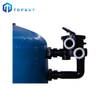 Sand Cylinder Pump Fiber Ball Filter And Side Mounted 8 Way Valve Pool Equipment