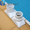 Plastic Pool Drain Spillway Bath Pool Floor Drain Cover under The Big Pool Square Main Drain