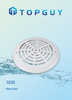 White Square Shape Plastic Factory Product Swimming Pool Accessories Pool Main Drain