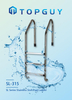 Hot Sale Stainless Steel 304 Swimming Pool Step Ladder
